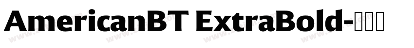 AmericanBT ExtraBold字体转换